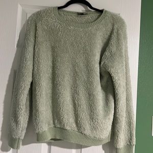 fluffy green oversized sweater (GREAT CONDITION)